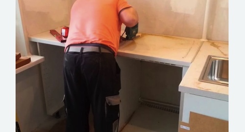 Сборка кухонного гарнитура. Шахунья